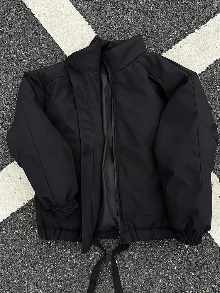 

Мужское зимнее пальто из хлопка American Sle Thiened, верхняя одежда с воротником-стойкой, теплая повседневная молодежная модная одежда