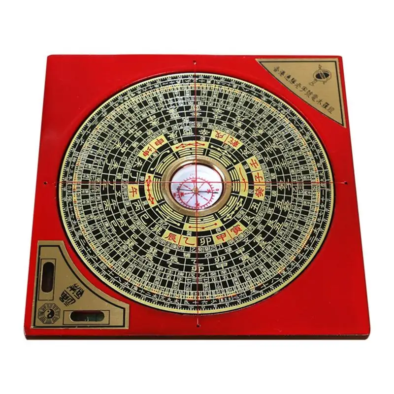 Chinese Feng Shui Compass Professional Compass Decoration Lo Pan Compass Portable Mini Yang Ba Gua Home Decoration Crafts