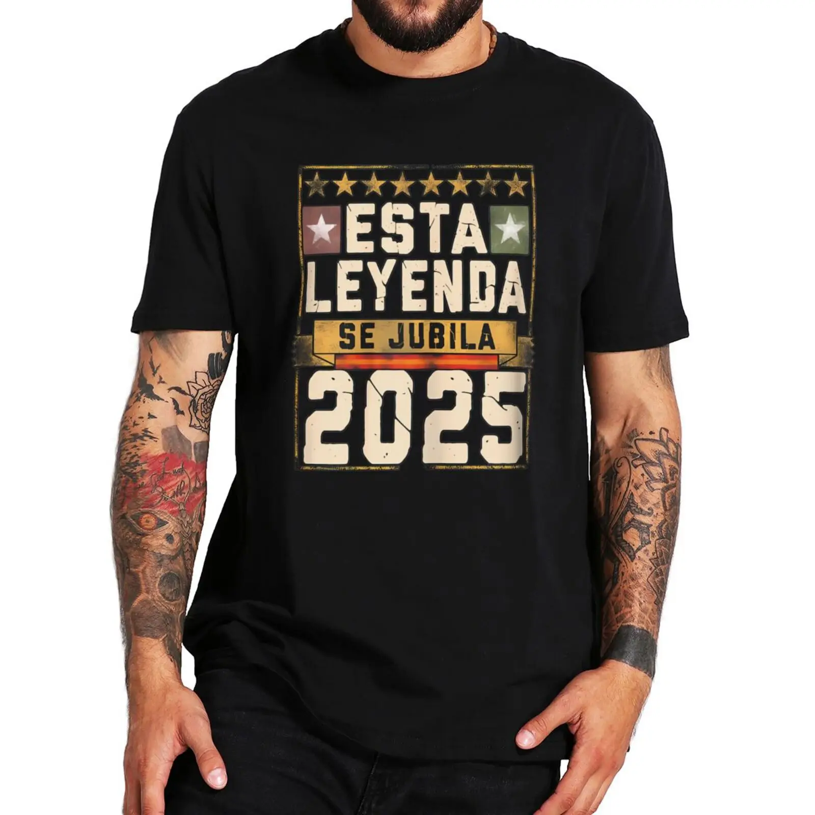 Esta Leyenda Se Jubila 2025 camiseta Retro jubilado papá regalo de jubilación camisetas 100% algodón suave Unisex Camiseta con cuello redondo talla UE