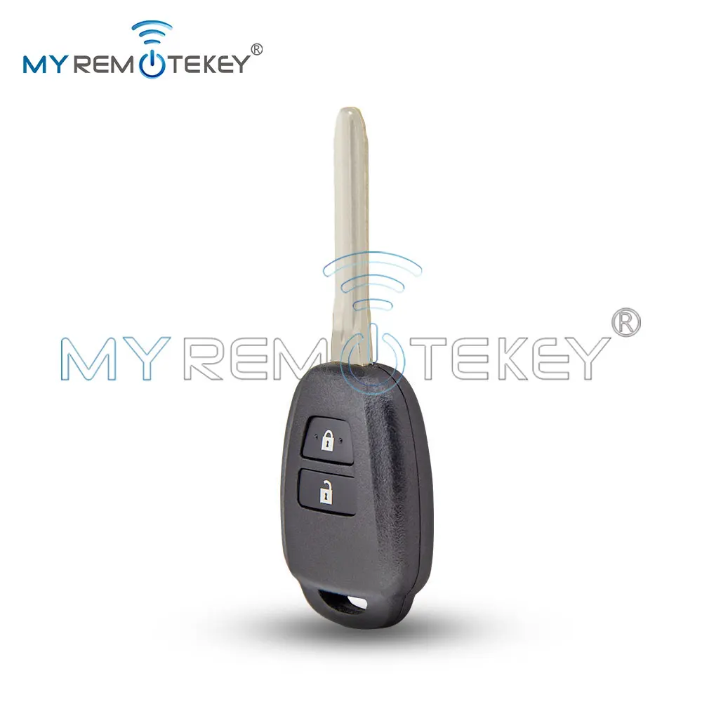 REMTEKEY PN 89070-42880 Remote key shell 2 button for Toyota RAV4 Land Cruiser Vios HiAce 2013 2014 2015 2016