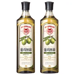 [Sajo Official Shop] Haepyo Extra Virgin Cold-Pressed Olive Oil 900ml*2 Bottles