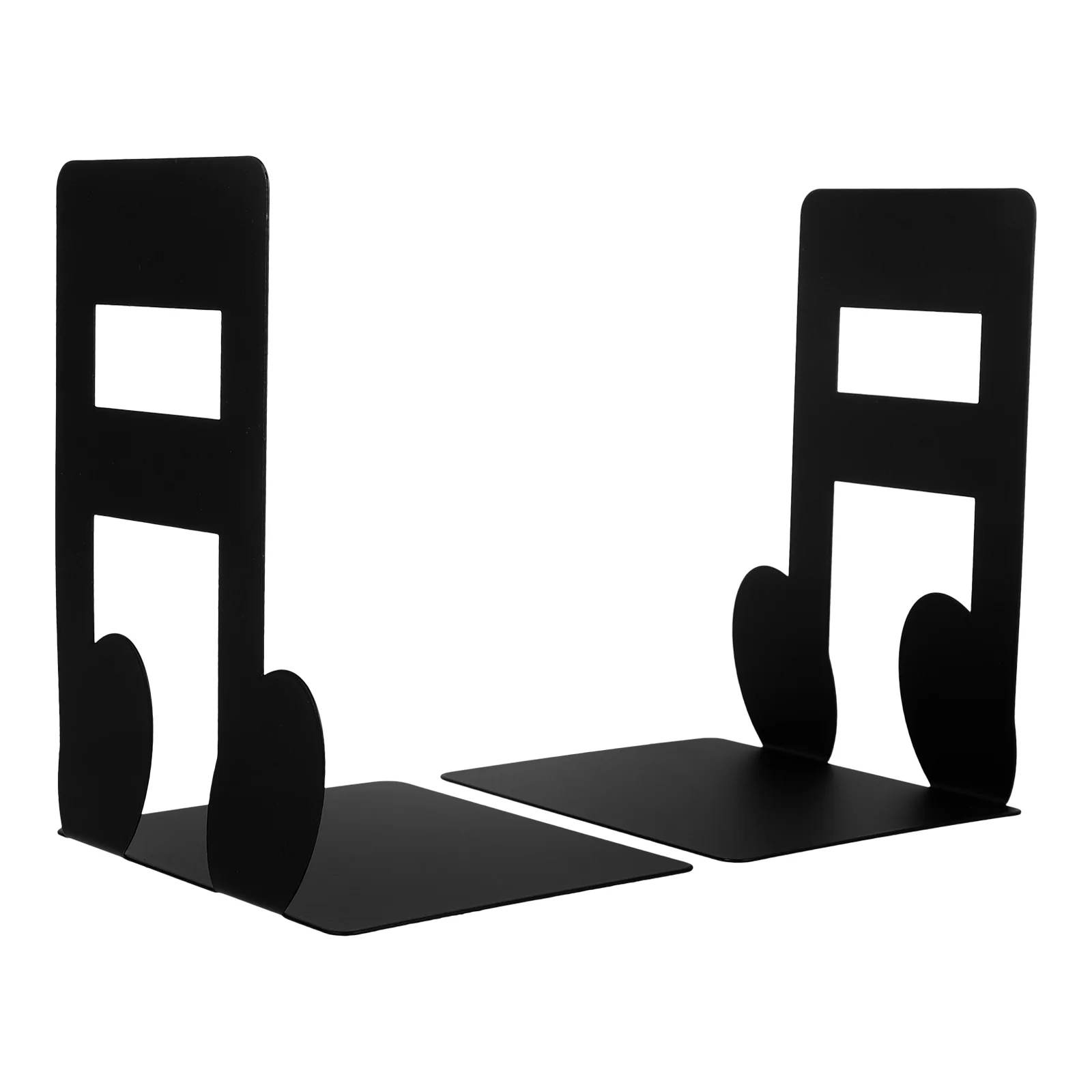 

Musical Note Bookends Shaped Crafted Study Cases Bookshelves Organizer Desktop Iron Decorative Stands Student