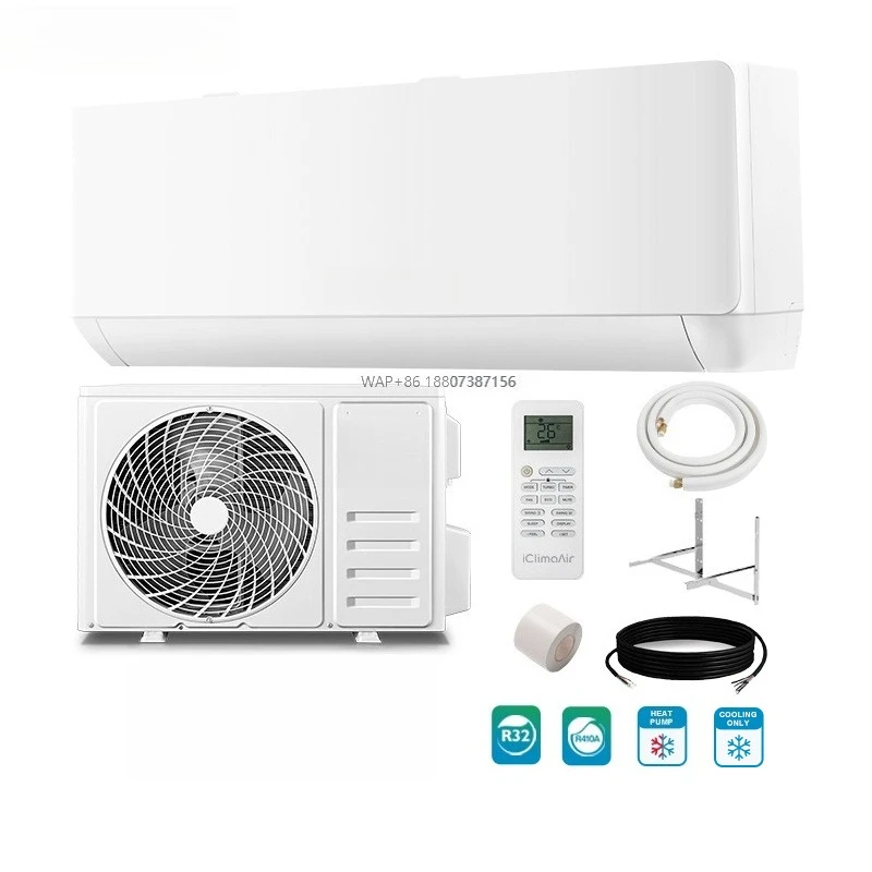 R32 T1 220-240v~50hz 24000 Btu A+++ Cooling Heating Inverter Split Wall Air Conditioner with Remote Control
