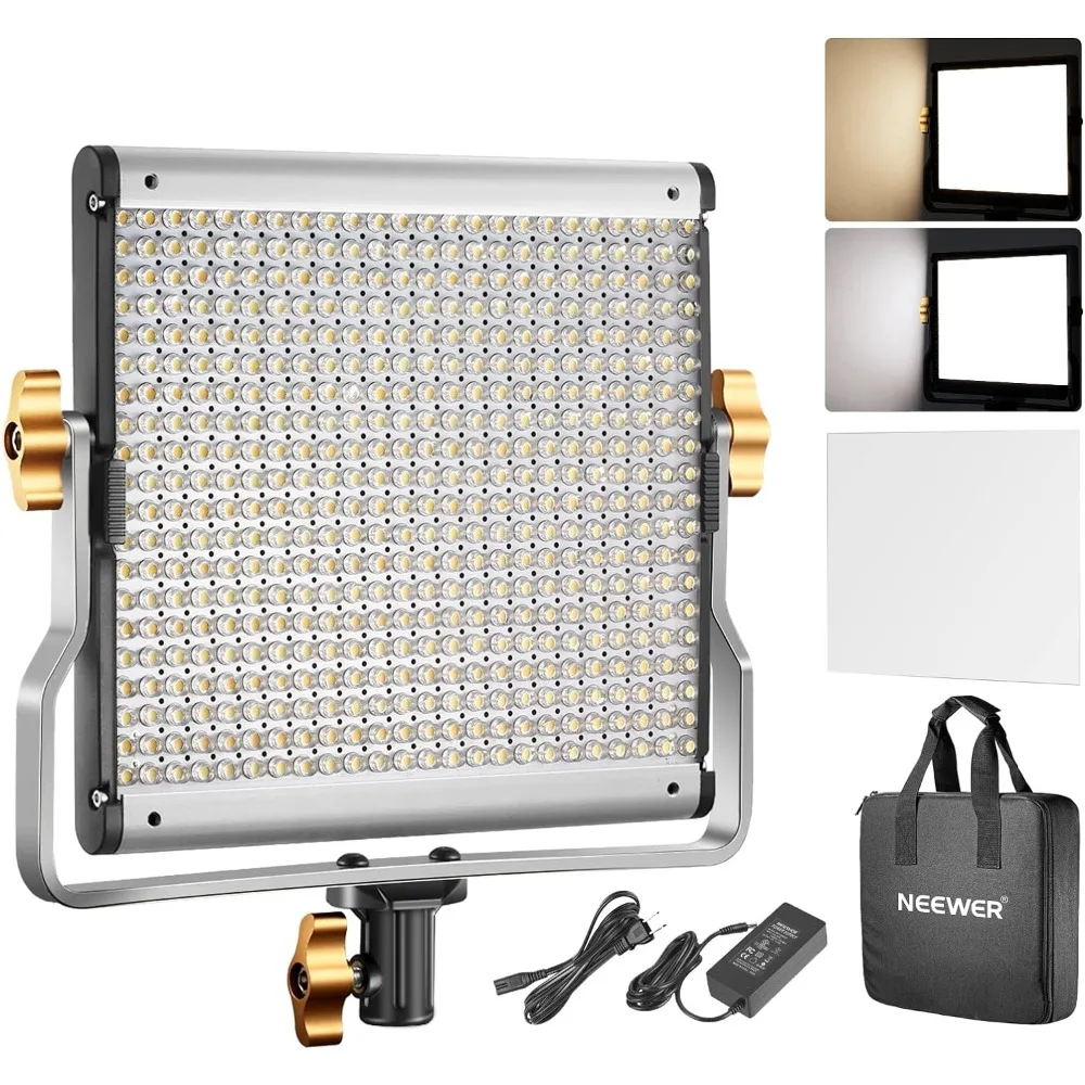 

Neewer Dimmable Bi-Color LED with U Bracket Professional Video Light for Studio, YouTube Outdoor Video Photography Lighting Kit,