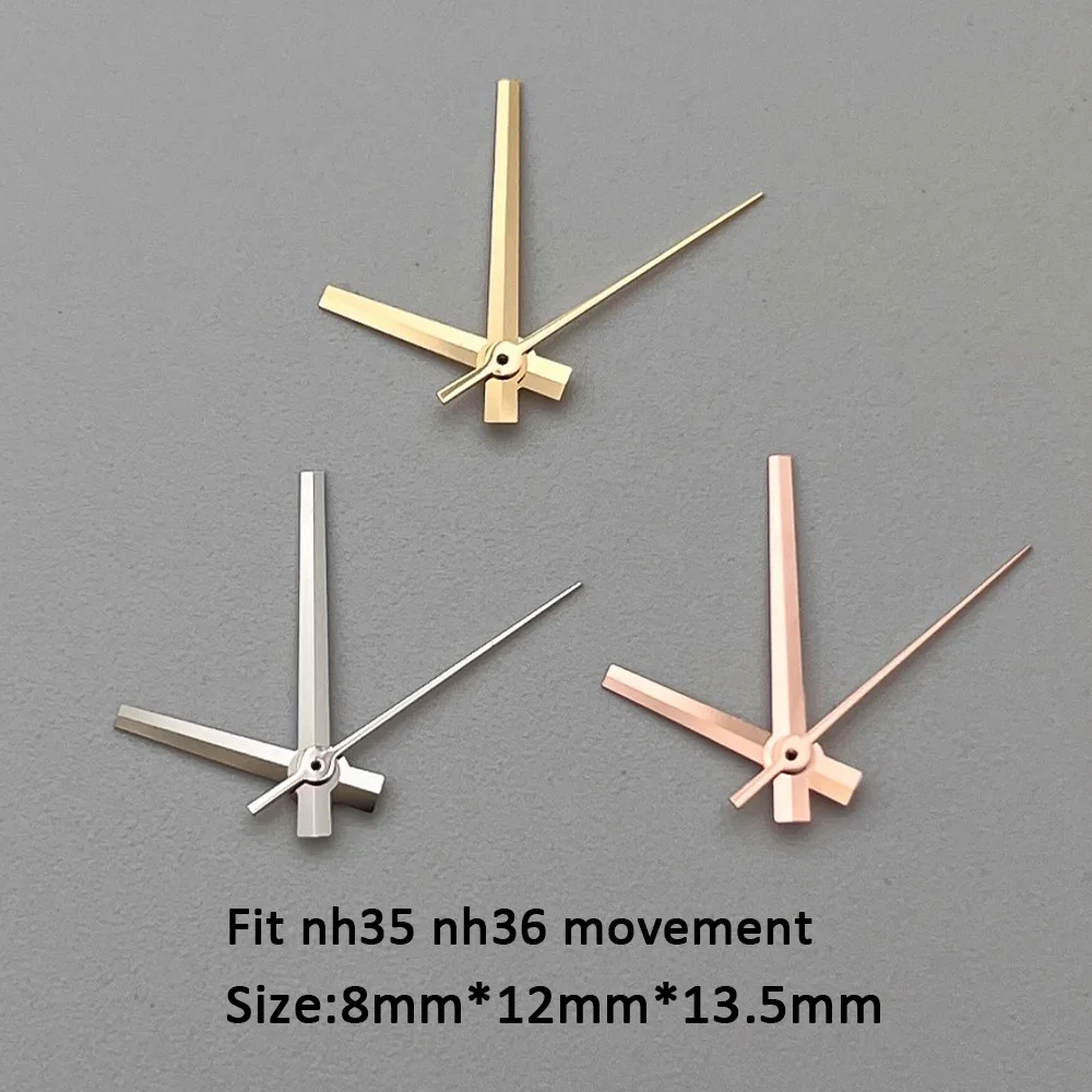 No Luminous Watch Hands Watch Needles Fit NH35/NH36/4R/7S Automatic Movement Watches Accessories