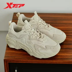 Xtep Walking Shoes Women Fashion Vintage Soft Comfortable Sports Shoes Casual Cushioning Outdoor Women's Sneakers 877418320019