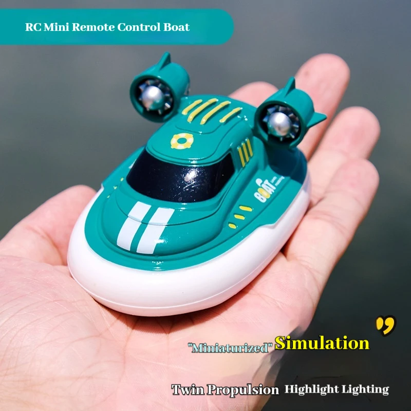Generic 1 32 Mini Rc Boat High Speed Electric Remote Control Speedboat Yacht Model Rechargeable Water Pool Outdoor Toy New Model