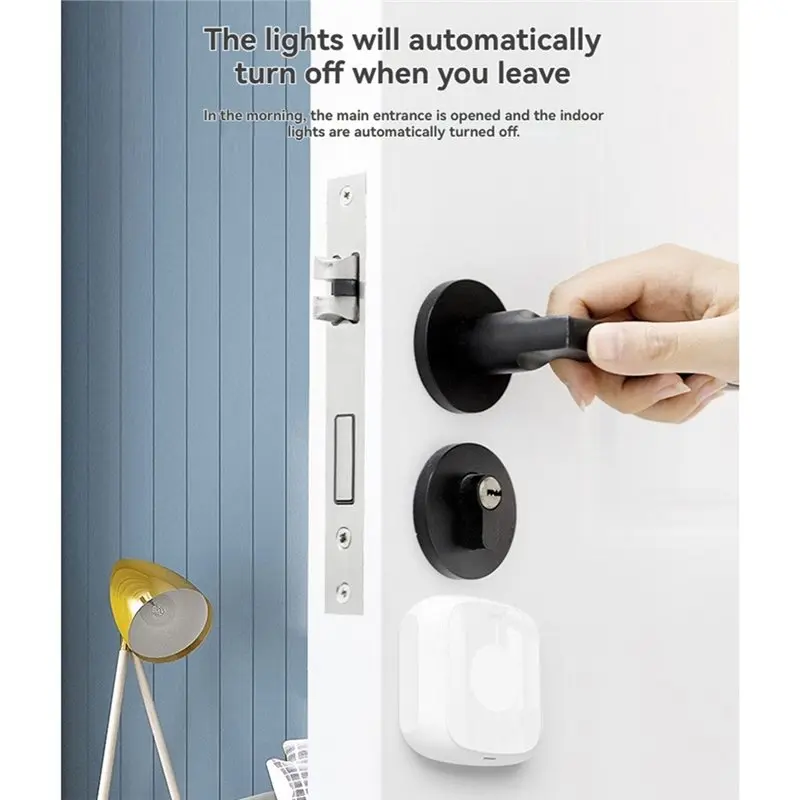 N75R-Tuya Zigbee Smart Door And Window Burglar Alarm Sensor Magnetic Detection With APP Remote Control And Scene Interaction But