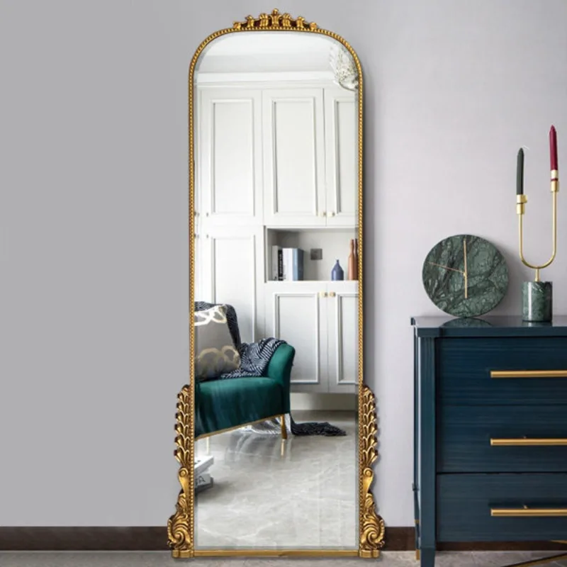 r*-Makeup Standing Mirror Decoration Living Room Nordic Aesthetic Girls Full Body Decoration Funky Espelhos Home Products