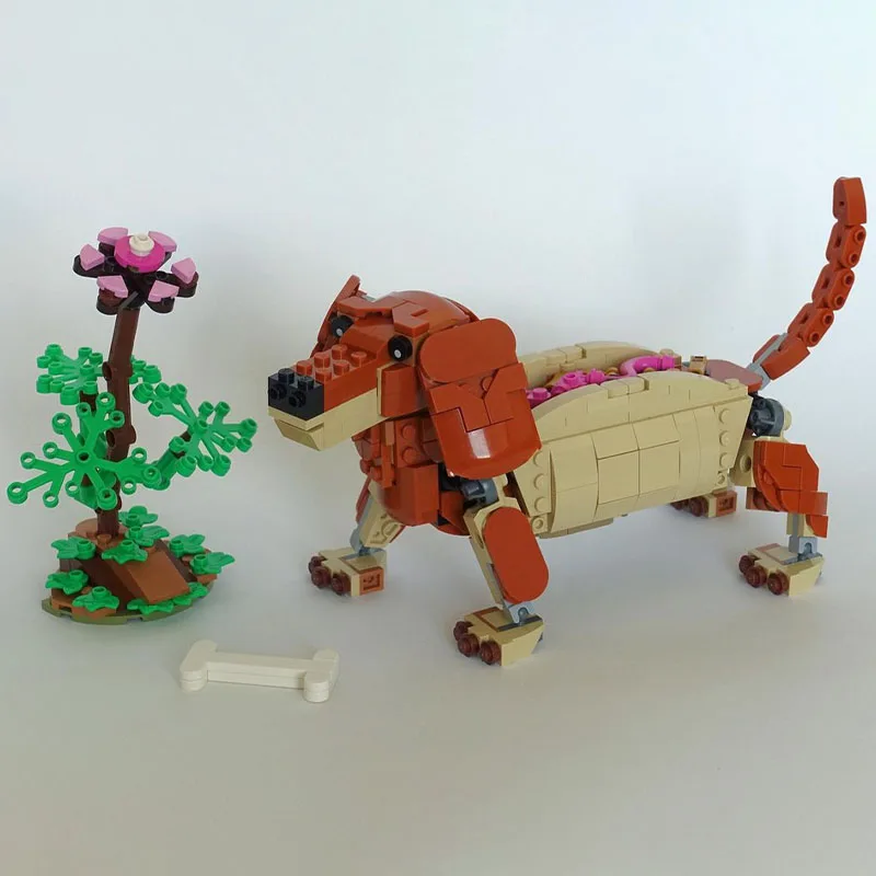 

525 шт. MOC HotDoges, милая плюшевая модель колбасы, модульные строительные блоки, креативная сборка, дисплей, коллекционный подарок
