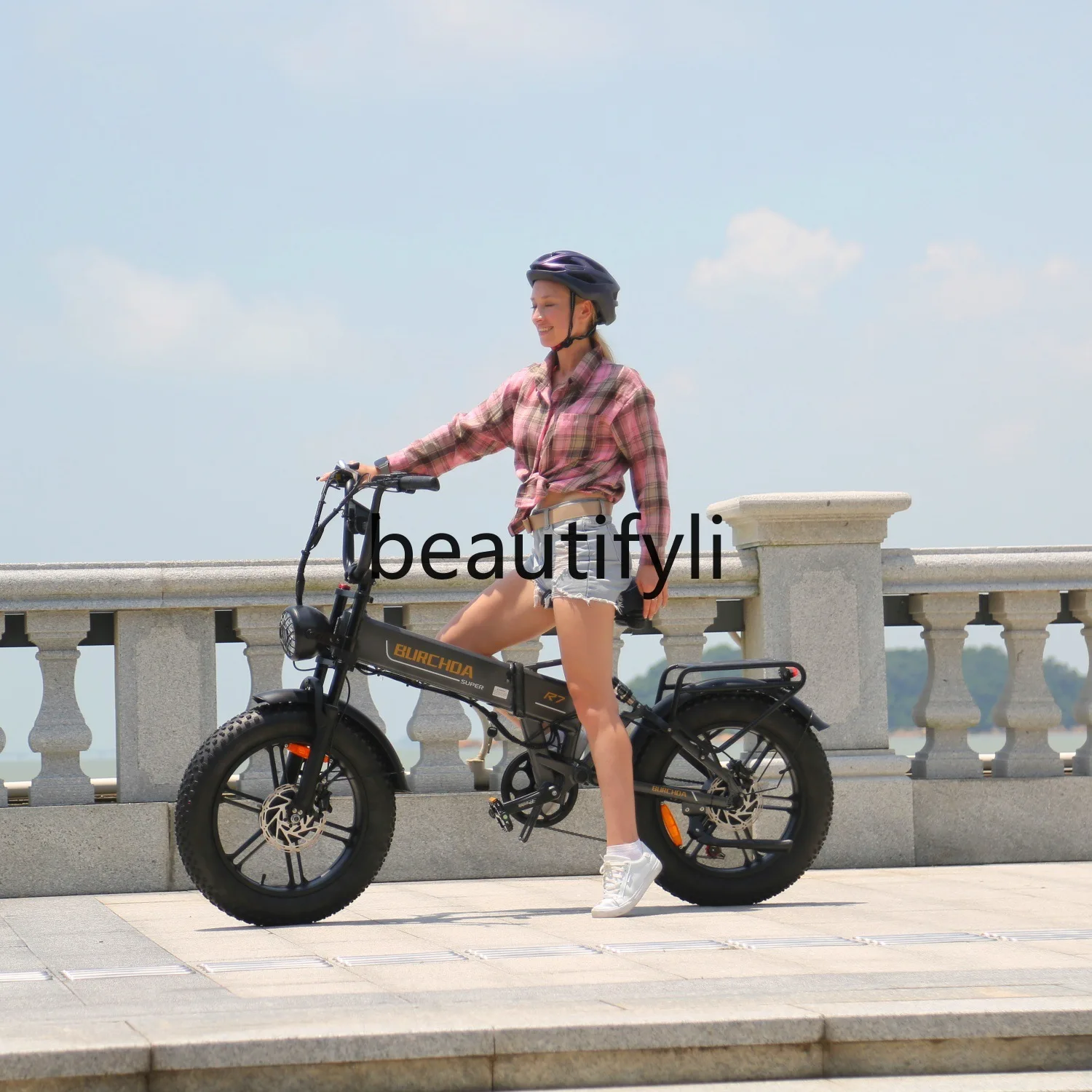 

Dual Drive Folding Bicycle Lithium Battery Variable Speed Long Endurance Snowmobile Electric Mountain Bike