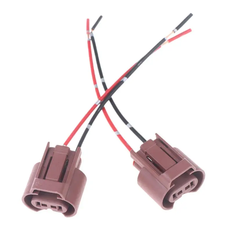 2/4/10 قطعة رئيس الضباب ضوء الهالوجين استبدال إصلاح تسخير قياس سلك اثنين تسخير الضباب موصل مقبس الإضاءة المصباح الكهربي 9006 HB4 #3