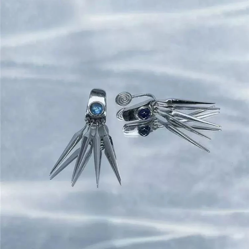Anime HITMAN REBORN Rokudou Mukuro Cosplay Earring Alloy Pendant Earstud Earwear Eardrop Unisex Jewelry Accessory Ornament Prop