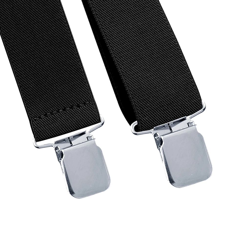 الحمالات للرجال العمل الثقيلة كبيرة وطويلة 3.5 سنتيمتر واسعة X الظهر مع 4 مقاطع قوية قابل للتعديل مطاطا بنطلون الأقواس الأشرطة #5