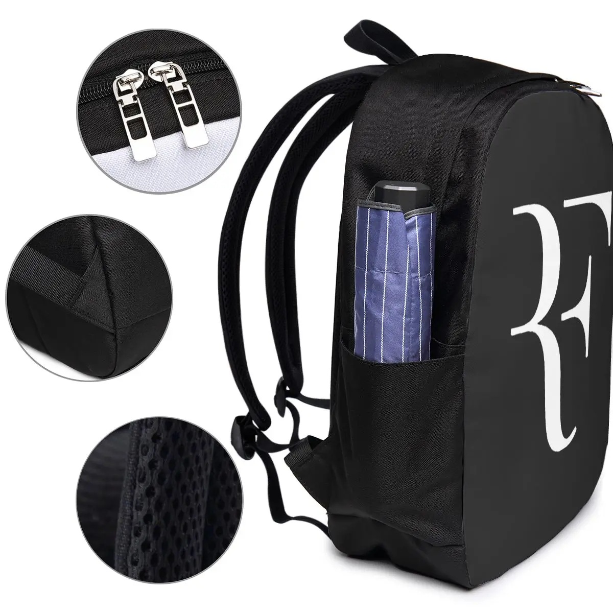 Roger Federer Backpack Travel Notebook Bag Computer College Student School Bag Laptop Shoulder Bags for Men Women view 4