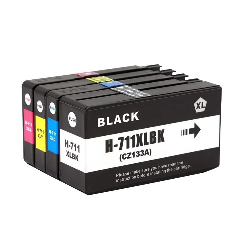 خرطوشة حبر متوافقة لـ HP 711 711XL لخرطوشة حبر بديلة HP711 للطابعة HP DesignJet T520 T120 T530 T130Inkjet