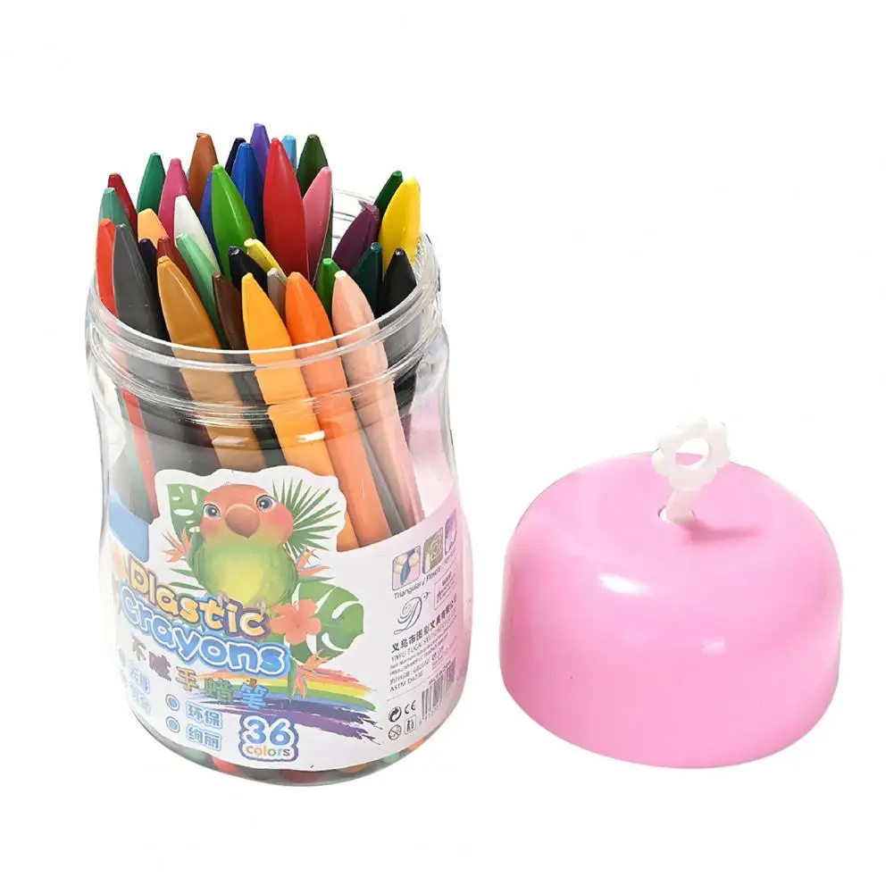 Toddler Crayons 12/24/36 Pcs Washable Crayons Set Ergonomic Grip Crayons for Fine Motor Skills Development Bright for Kids