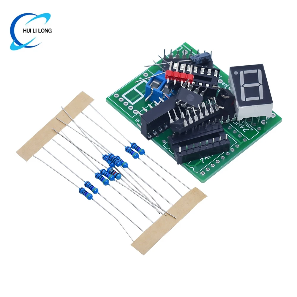 DY Kit عددين عداد عشري CD4518 عدة اثنين 2 بت Bigit التدريب عداد أجزاء 5 فولت مشروع إلكتروني بدلة التدريس