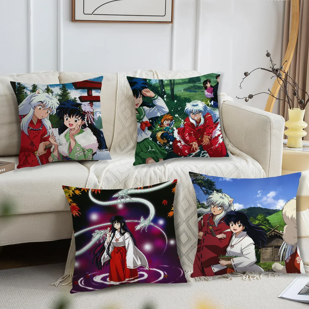 Pillow Case For Home Bedroom Room Decoration Living Room Anime Sofa Cushion Inuyashas Cover Suitable