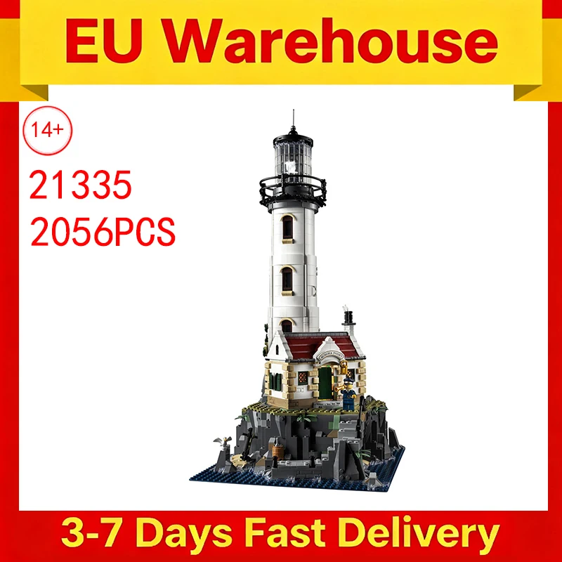 2056 pièces maison phare motorisé blocs de construction ensemble bricolage chambre décoration tour briques adultes cadeau d'anniversaire Compatible 21335