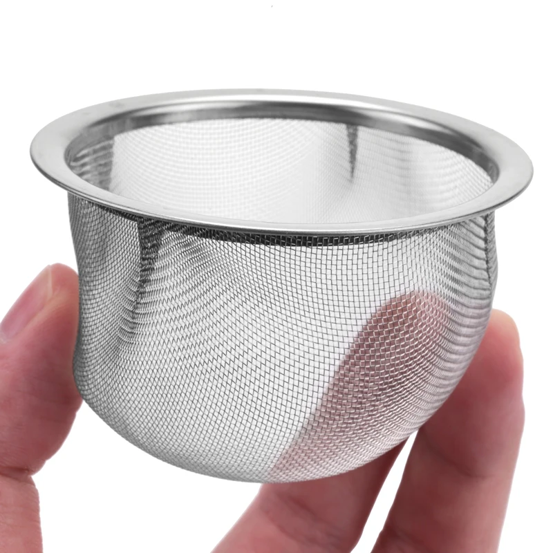 Metal Household Tea Leaves Strainer Teapot Filter, 70Mm Diameter