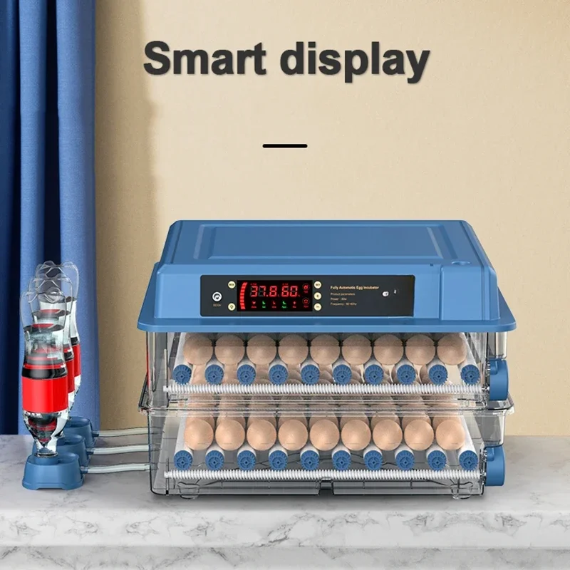 Egg Automatic Incubator for Eggs Brooder 110V 220 V Power Plug Dual Duct Warm Air Internal Circulatio Intelligent Egg Incubation