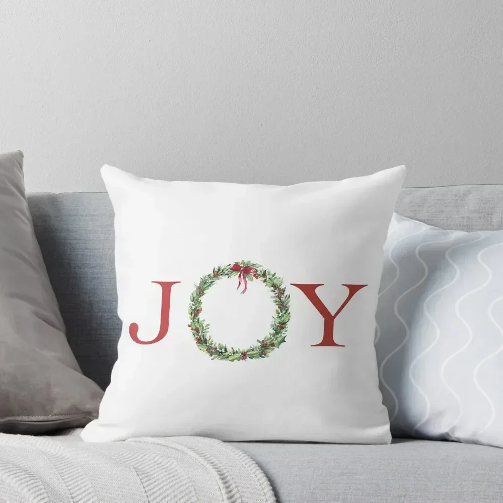 

Joy Christmas sign Throw Pillow New year christmas pillowcases Sofas Covers home decor items pillow