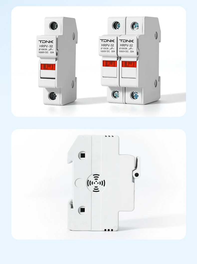 TDNK 1P 2P 1000V Solar-Gleichstrom-Sicherungshalter Photovoltaik-Verbindung 10x38 für PV-Combiner-Box - Solarsystem-Sicherungshalter 6A-32A – Detail 13