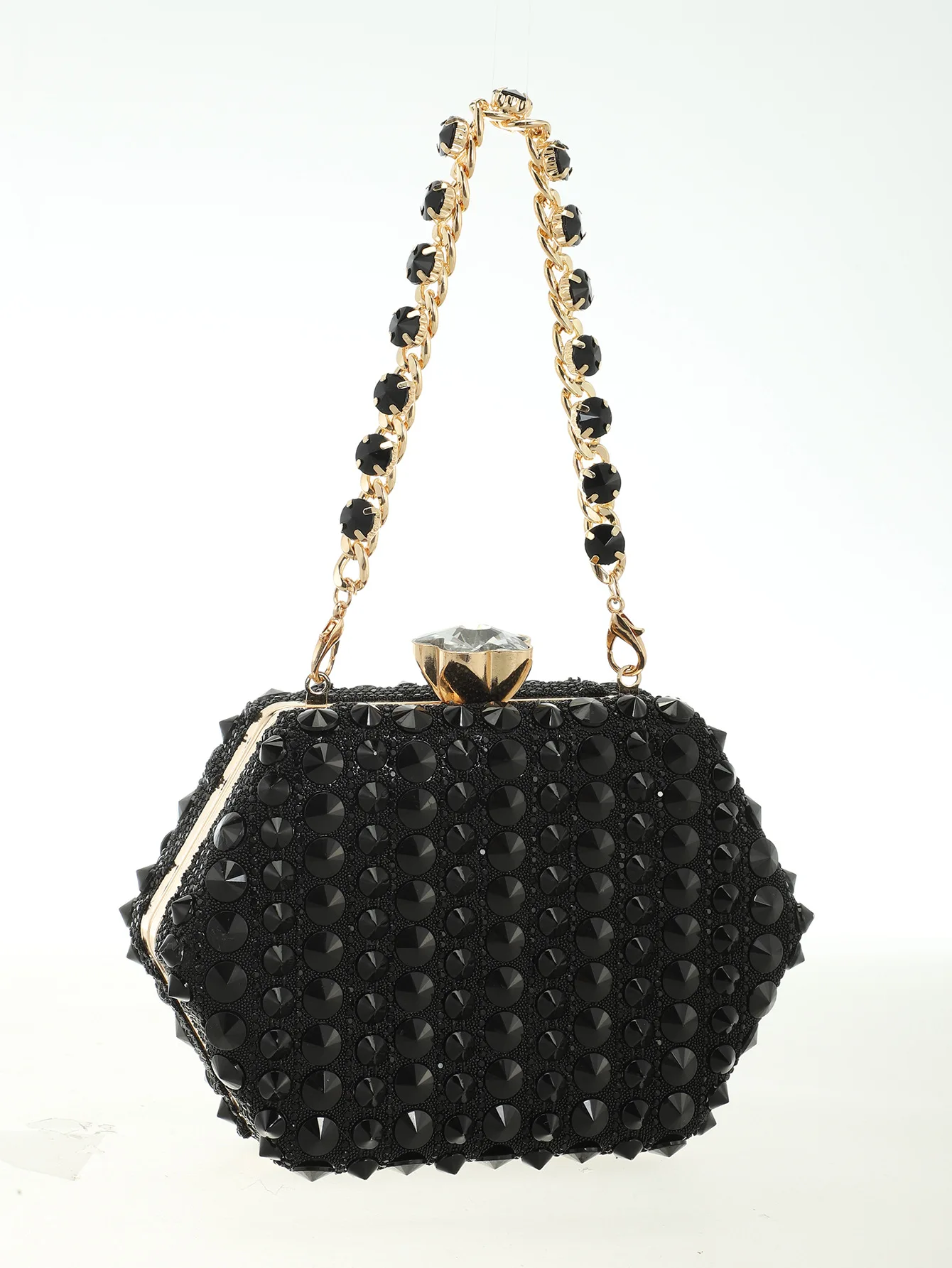 Neue Abendtasche für Damen, Diamantbesetzte Bankett-Clutch, Abendtasche für Kleider, Damen Xiaoxiangfeng – Detail 2