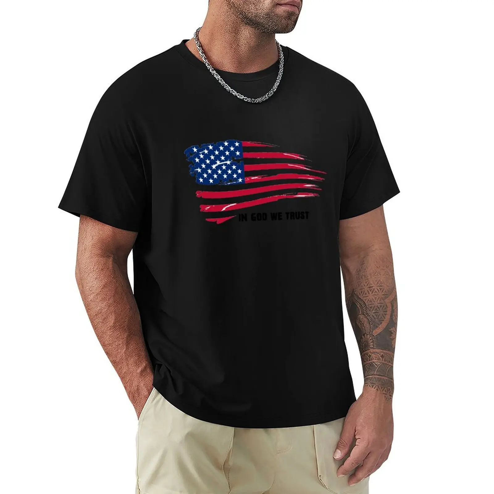 

In God We Trust American Flag Shirt, Sticker, Poster, Cases, Totes, Mugs, Skin T-Shirt vintage t shirts mens t shirts pack