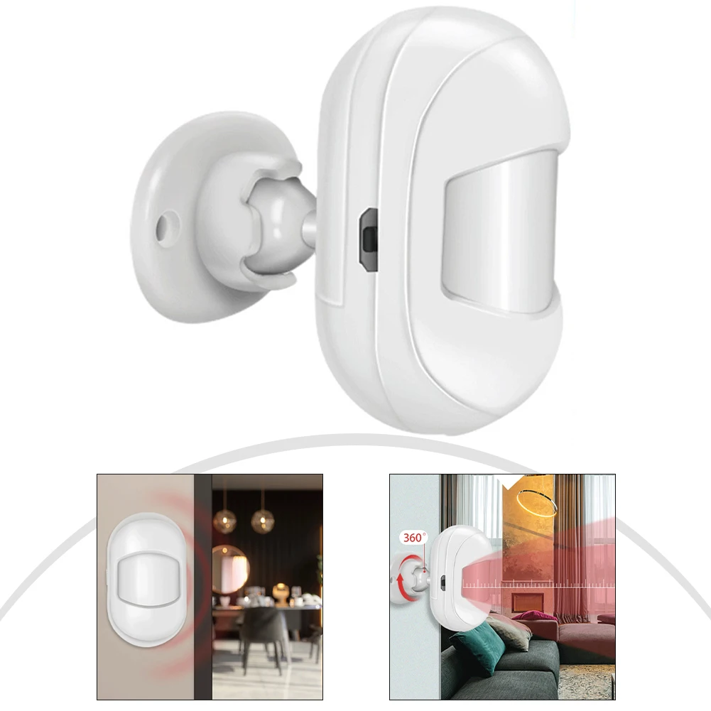 مستشعر حركة جسم الإنسان الذكي كشف 120 درجة تنبيهات في الوقت الحقيقي مستشعر حركة جسم الإنسان يعمل مع موصل زيجبي