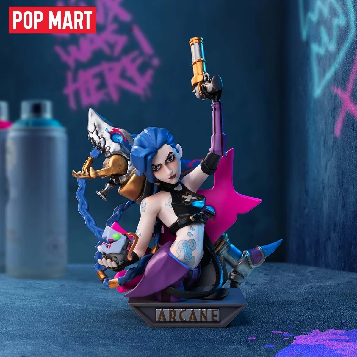 

POP MART League of Legends Arcane Series Blind Box Toys Mystery Box Anime Figure Room Decoration Collection Gift
