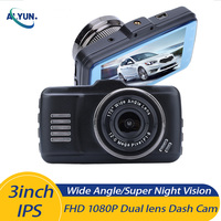 Dual lens Hidden Dashcam Car Camera HD 1080P Night  Vision Recording Auto DVR Loop Dash Recorder Vehicle Accessories