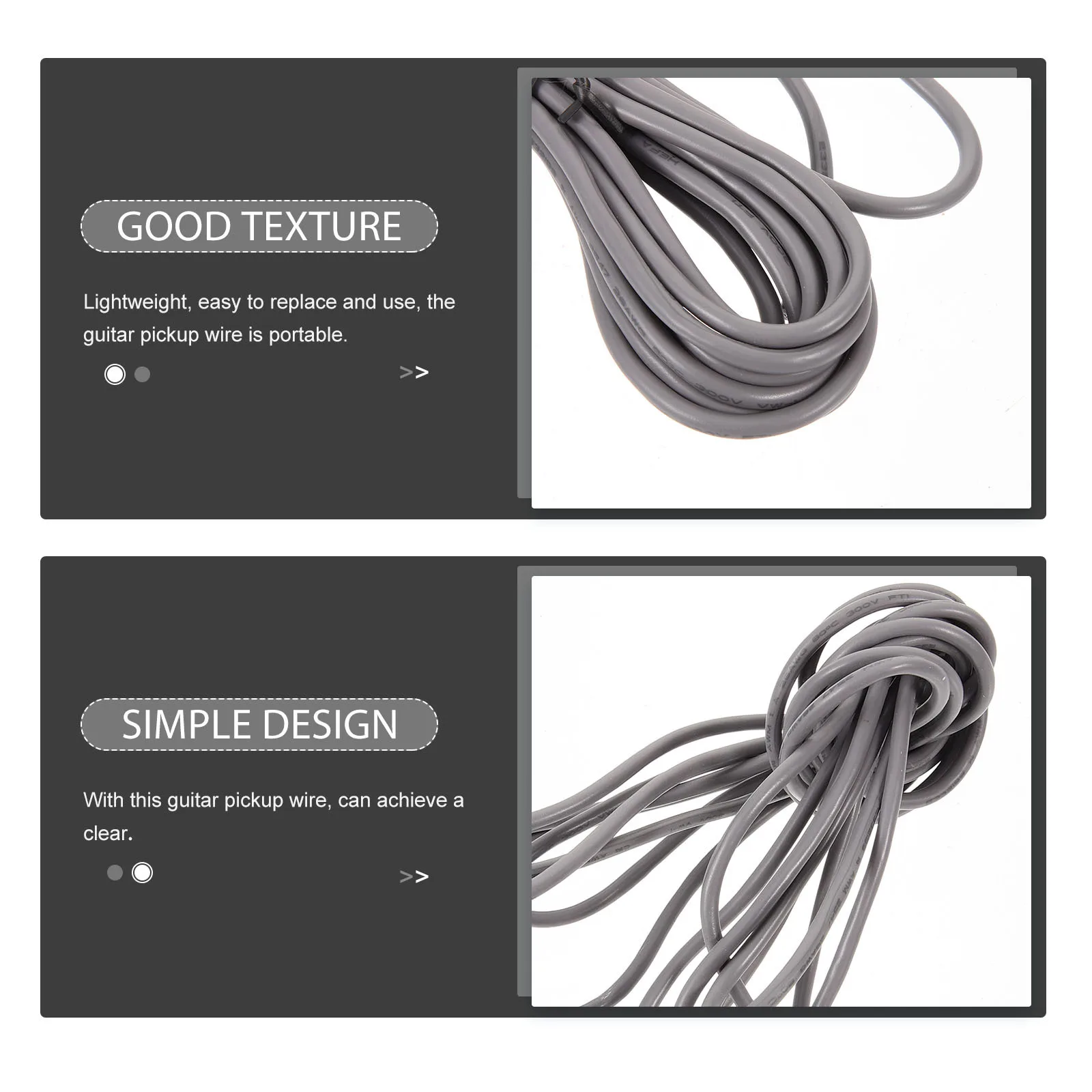 

3 Meters Guitar Pickup Wire Replacement Durable Insulation Portable Guitar Accessories Superior Sound Minimize Interference