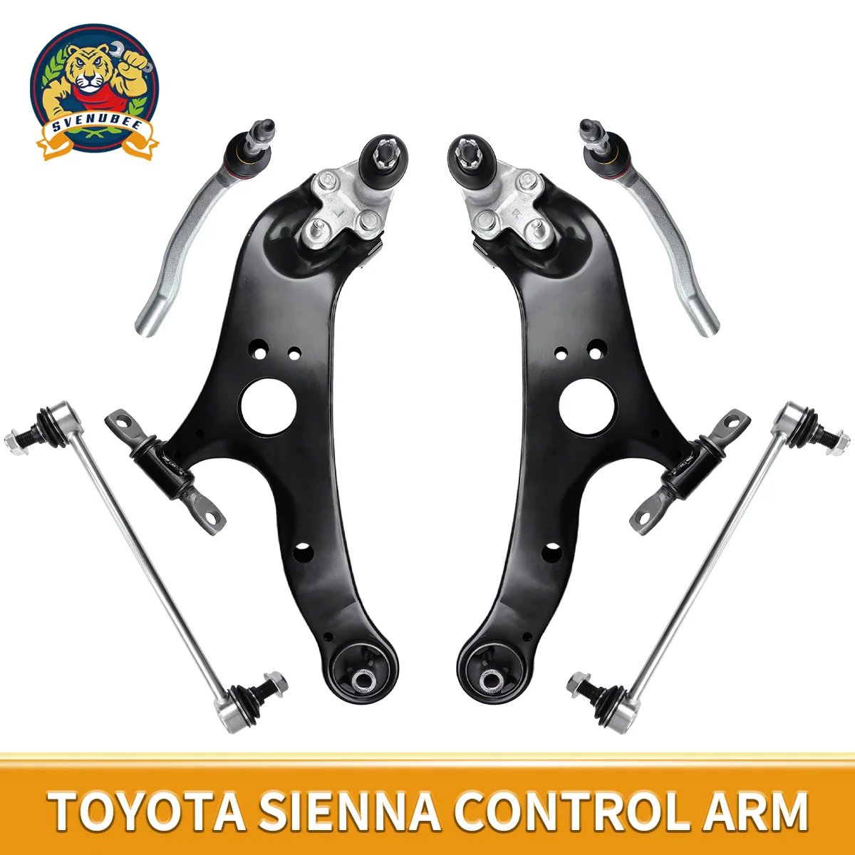 

Svenubee 8pcs Front Lower Control Arms Stabilizer Link Tie Rod for Toyota Sienna 2011 2012 2013 2014 2015 2016 2017 2018