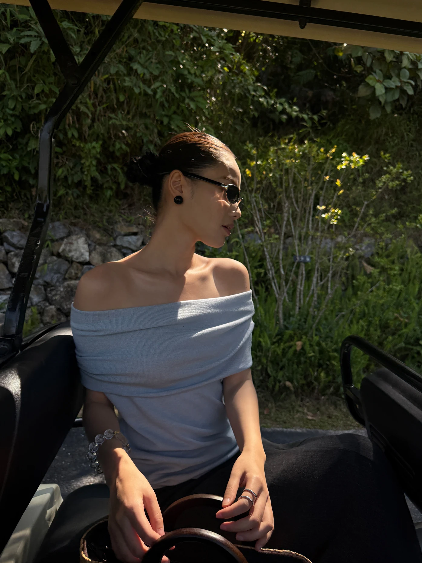 

PURITYYR Минималистичный элегантный топ с одним открытым плечом из шелковистой шерсти, вязаный, облегающий, универсальный, женский, летний