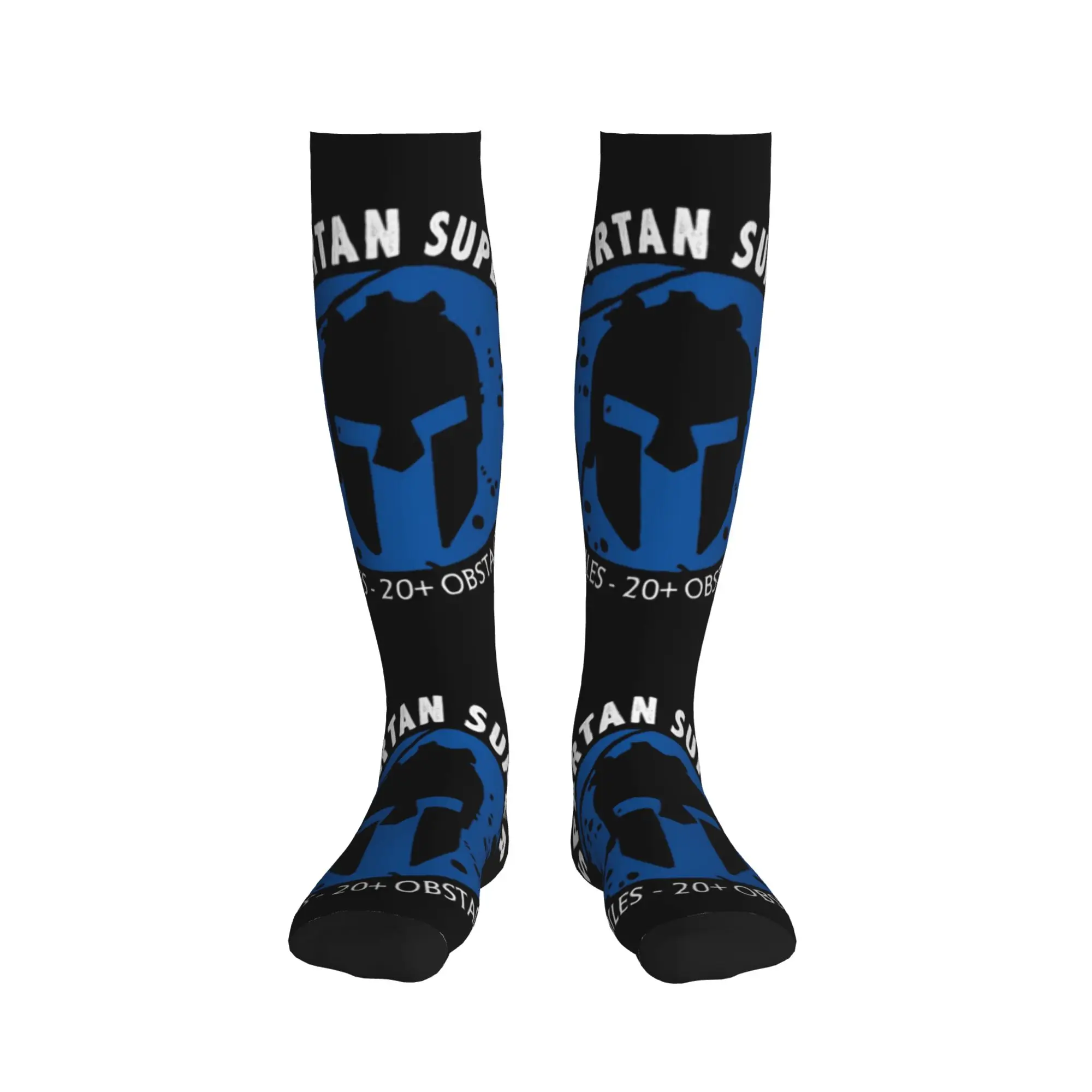 Large Spartan Race Logo Mens Sports Compression Socks Unisex Novelty  Spring Summer Autumn Winter Dress Socks