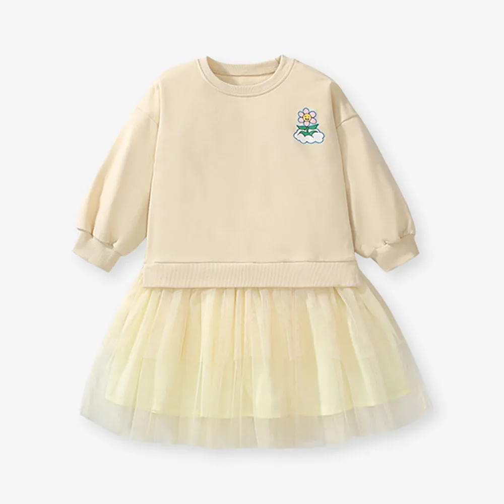 

Autumn Baby Girl Clothing 2024 New Children'S Dresses Cotton Breathable Long Sleeve Kids Princess Dress Fashion Girl Tulle Dress