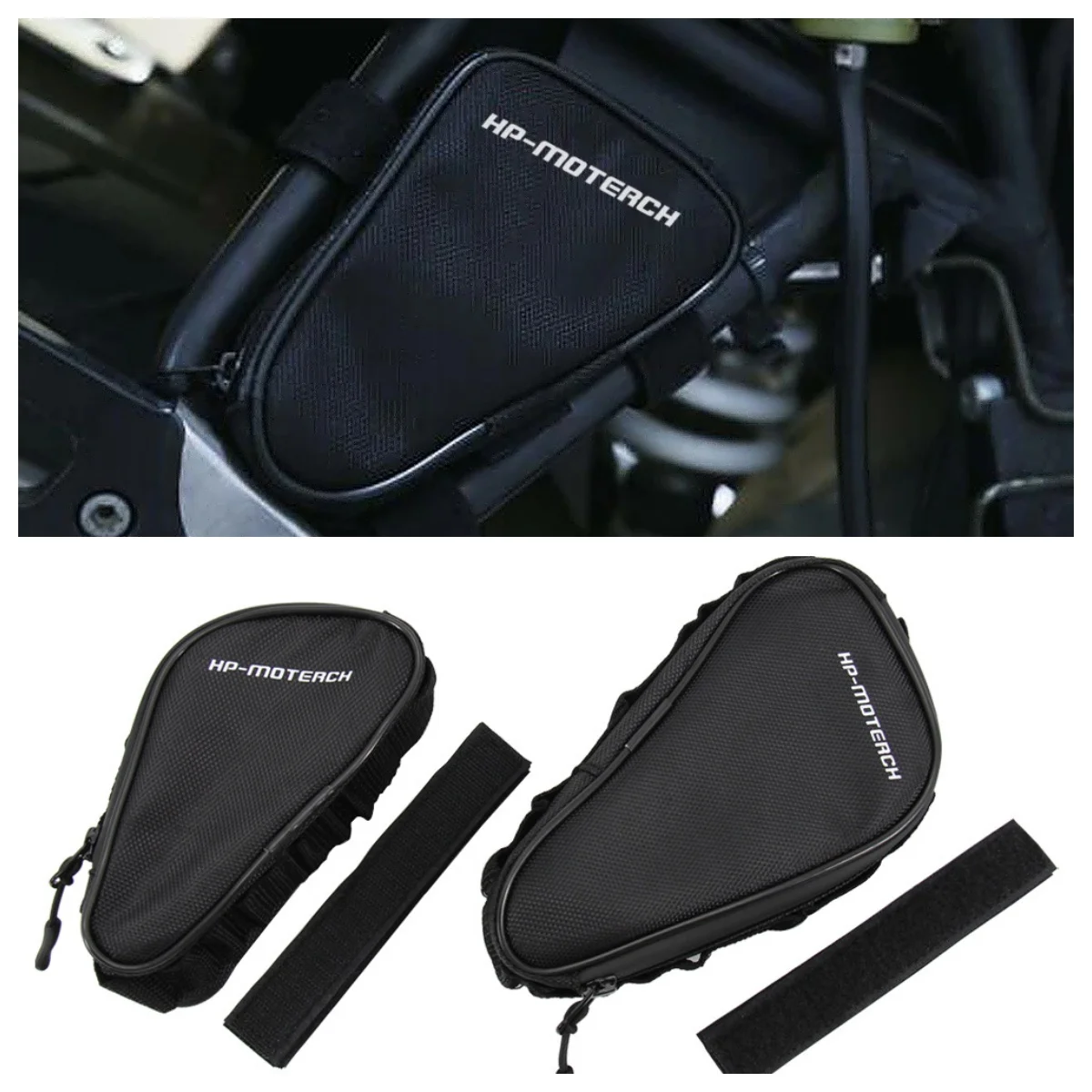 Bolsa de herramientas impermeable para motocicleta, paquete de reparación de nailon para BMW R1100GS R1100R R1150GS R1150R, paquete de accesorios de marco, bolsas laterales para parachoques