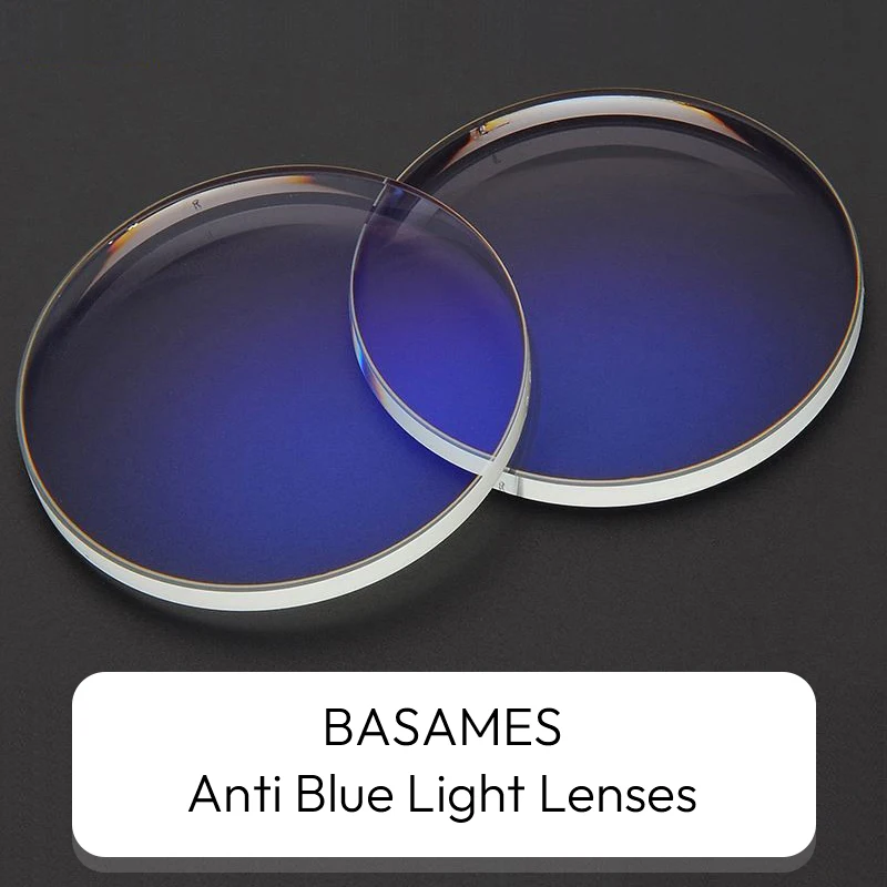 Basames Single Vision Prescription Lenses for Myopia Hyperopia Presbyopia High Index Resin Aspheric Eyeglass Optical Clear Lens