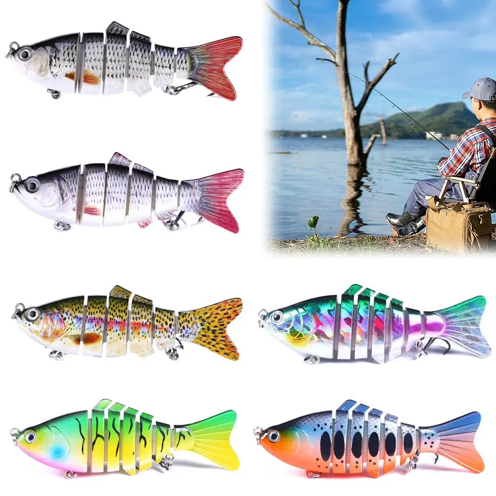 

10cm Swimbait Pike Wobblers Crankbait Fishing Lure Multi Jointed Hard Bait Musky Sinking Isca 1pcs