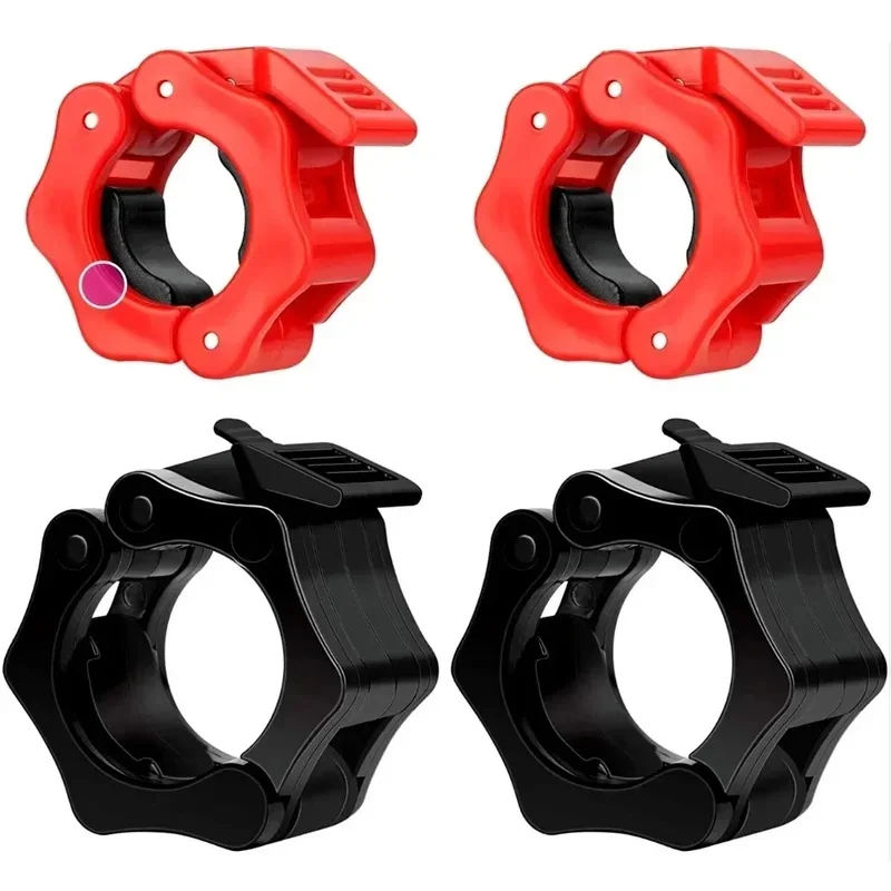 2PCS Quick Release Barbell Collar Rotating Locking Bar Clip Anti-slip Weight Bar Fixing Clamp Universal 25/28/30mm Barbell Lock
