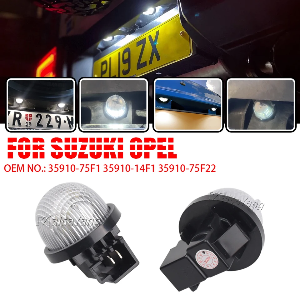 12V LED Number Plate Lamp For Suzuki Jimmy Alto Carry Grand Vitara