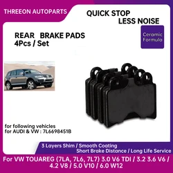 THREEON Rear Brake Pad For VW TOUAREG (7LA, 7L6, 7L7) 3.0 V6 TDI / 3.2 V6 / 3.6 V6 FSI / 4.2 V8 / 6.0 W12 2002-2010