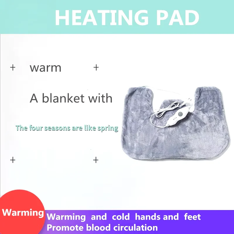 Heating Pad for Neck Back Pain Relief Electric Shoulder Heating Shawl Wrap Pain Relief Heat Therapy Winter Thermal Blanket