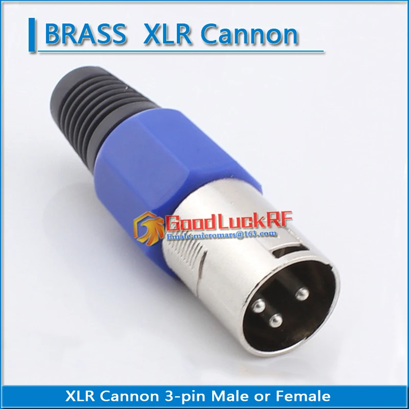 XLR Cannon Male and Female DIY Audio Cord Plug Circle purple Big three-pin 3-pin Balanced Mixer Microphone