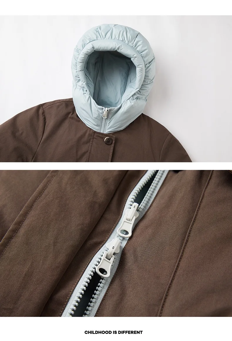 Winter Neue kinder Windjacke Unten Jacke Mode Mit Kapuze Winddicht Wasserdichte Oberbekleidung Jungen Mädchen Warme Mäntel A4820 – Detail 18