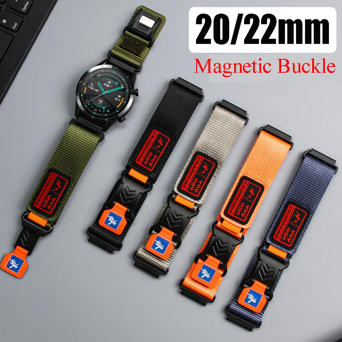 22Mm 20Mm Nylon Str… - image