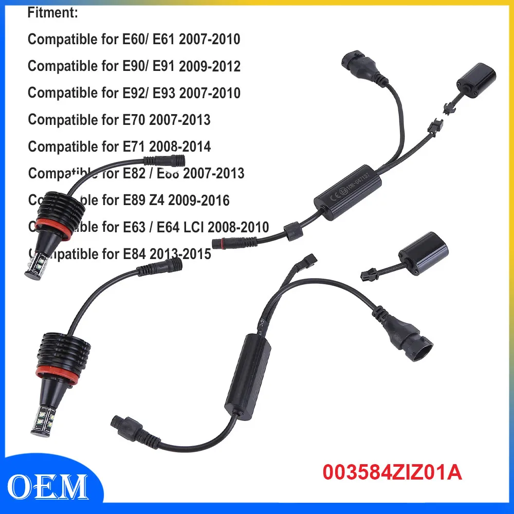 

Angel Eye Headlights 12V 40W 7000K 003584ZIZ01A for E91 E92 E93 E60 E61 E70 E71 for E60/ E61 2007-2010 for E90/ E91 2009-2012