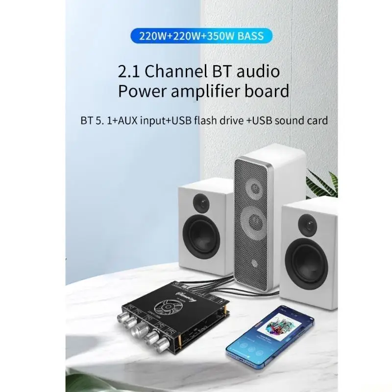 B03F YS-S350H TPA3251 2.1CH BT5.1 HighPerformance Power Amplifier Board 20hz-20khz view 3